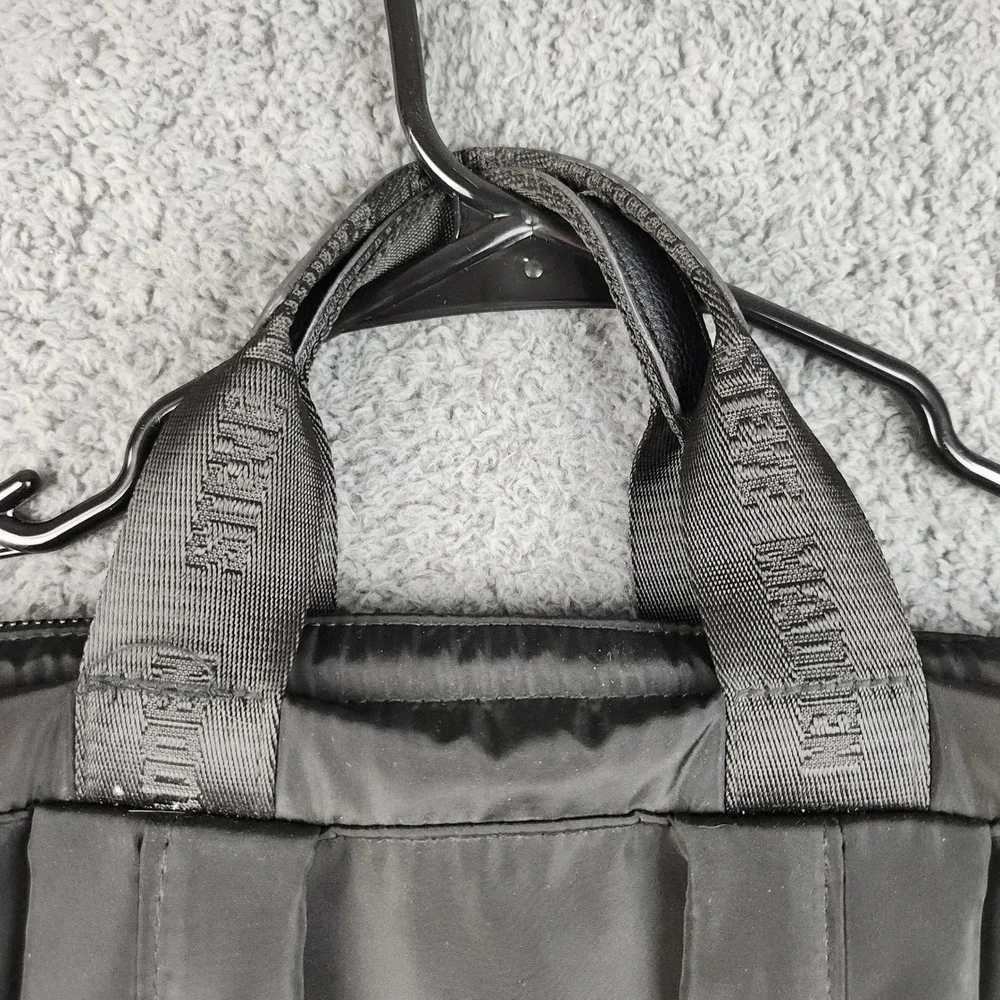 Steve‎ Madden Backpack Large Black Quilted Nylon Travel Bag Diaperbag 16